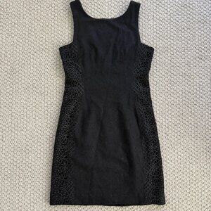 Banana Republic Wool Blend Sheath Dress Floral Detail Womens Size 2P